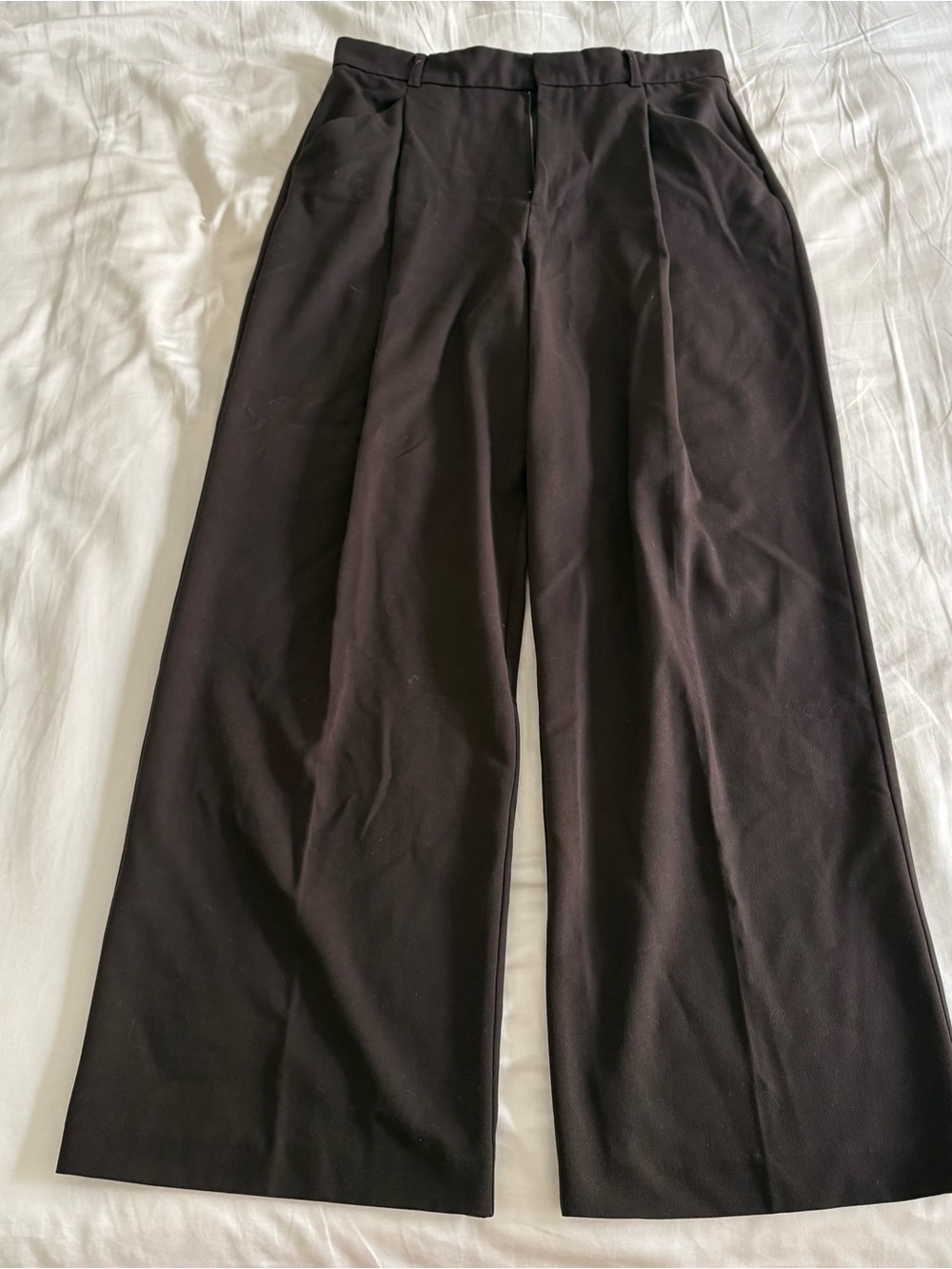 Zara tailored trousers Brown Size Large